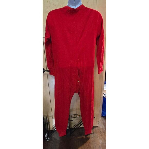 Vintage Duofold Red Union Suit With Buttons Wool/Nylon/Cotton Layers long johns - Picture 7 of 9